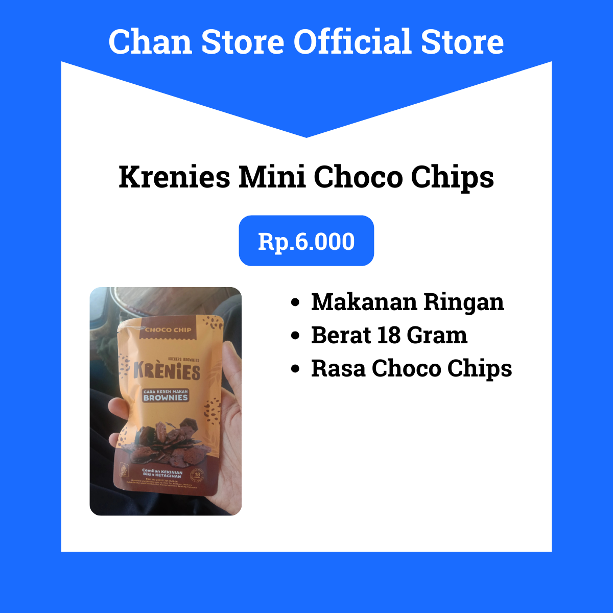 Krenies Mini Choco Chips 18 Gram