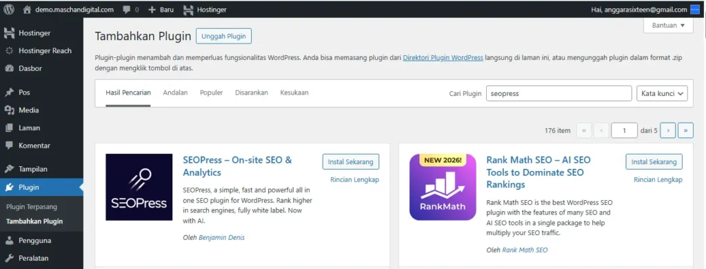 install plugin seopress