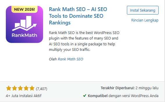 jumlah plugin rank math diinstall