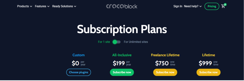 harga lisensi crocoblock
